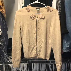 J. Crew tan button up sweater. Size Small , Women.